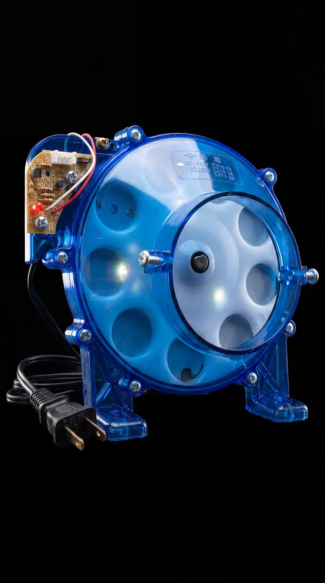Hopper azul con placa de metal taiwanes